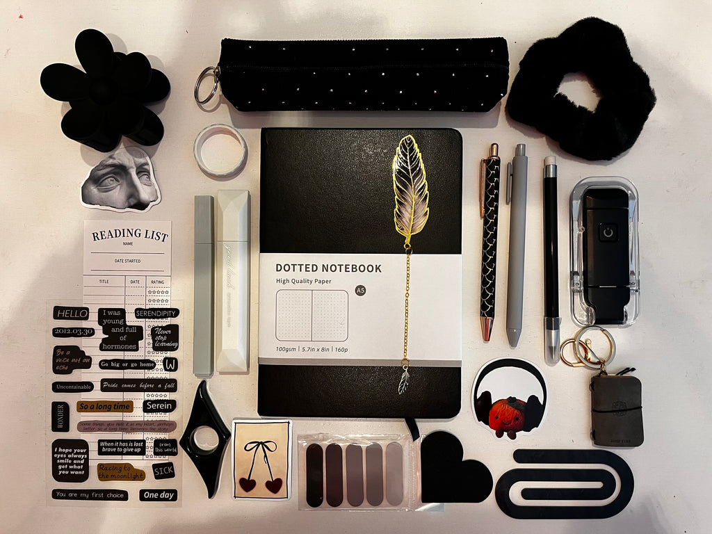 Conjunto cuaderno CHICA Negro