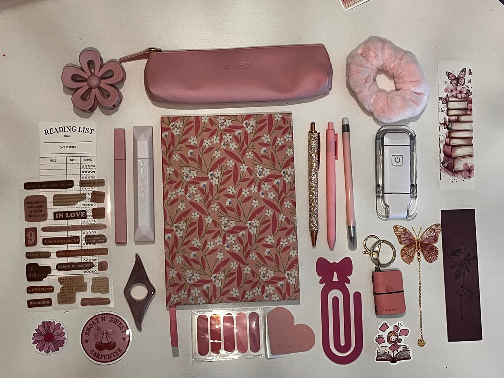 Conjunto cuaderno Verano Rosa