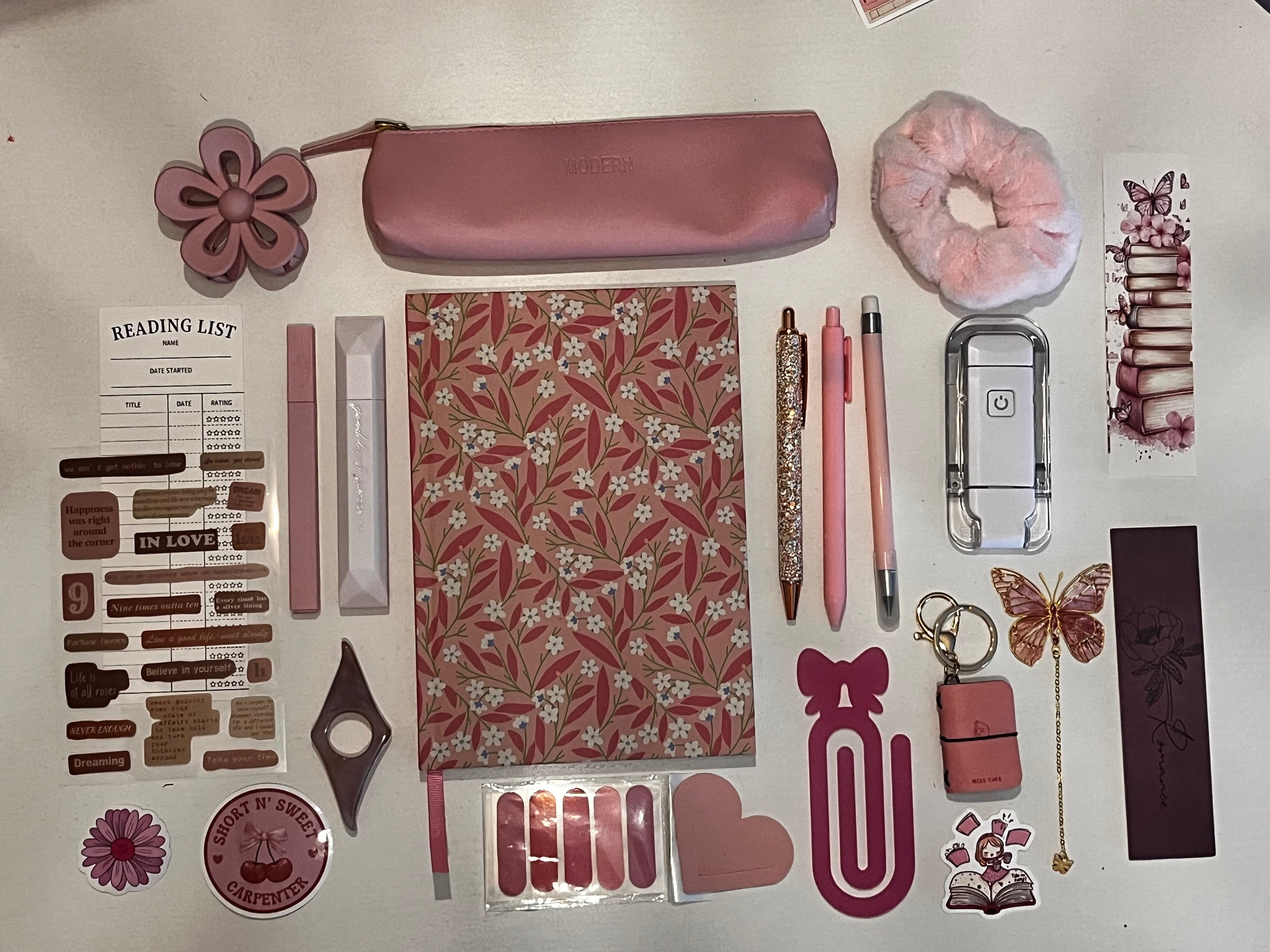 Conjunto cuaderno Verano Rosa