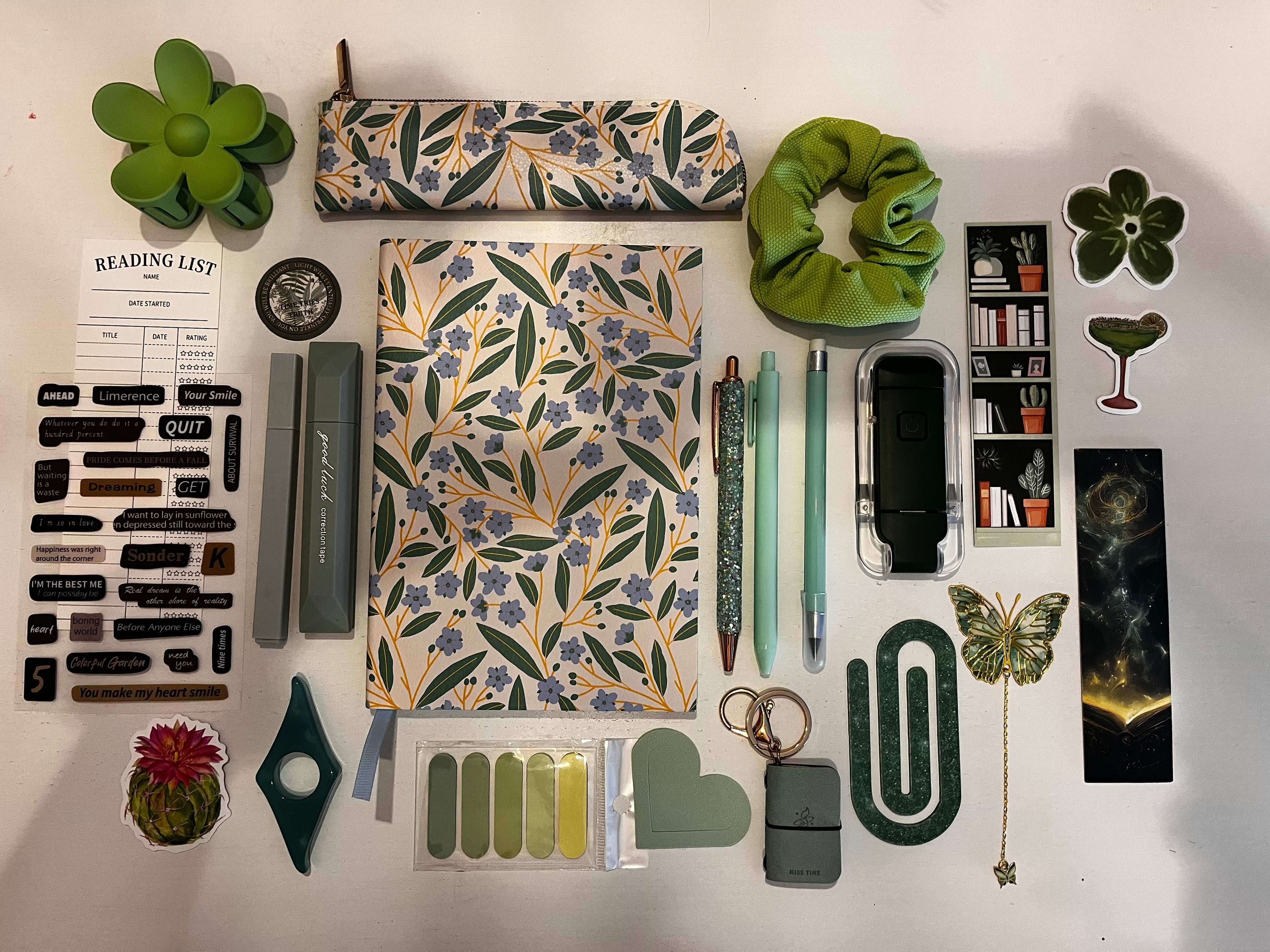 Conjunto cuaderno Verano Verde