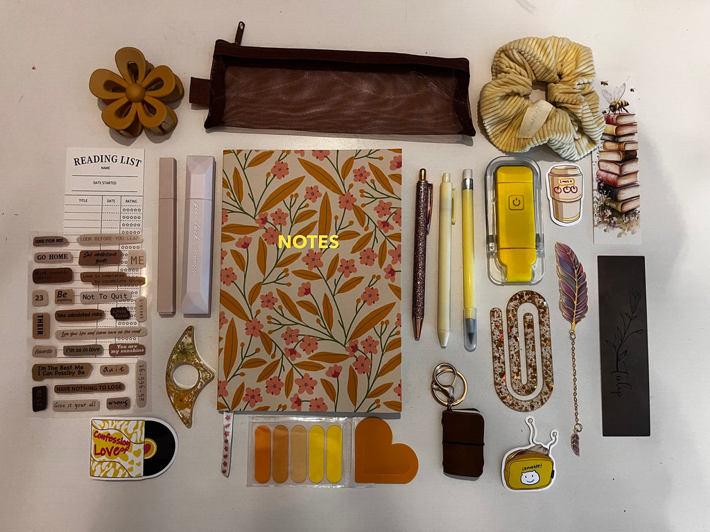 Conjunto cuaderno Verano Amarillo