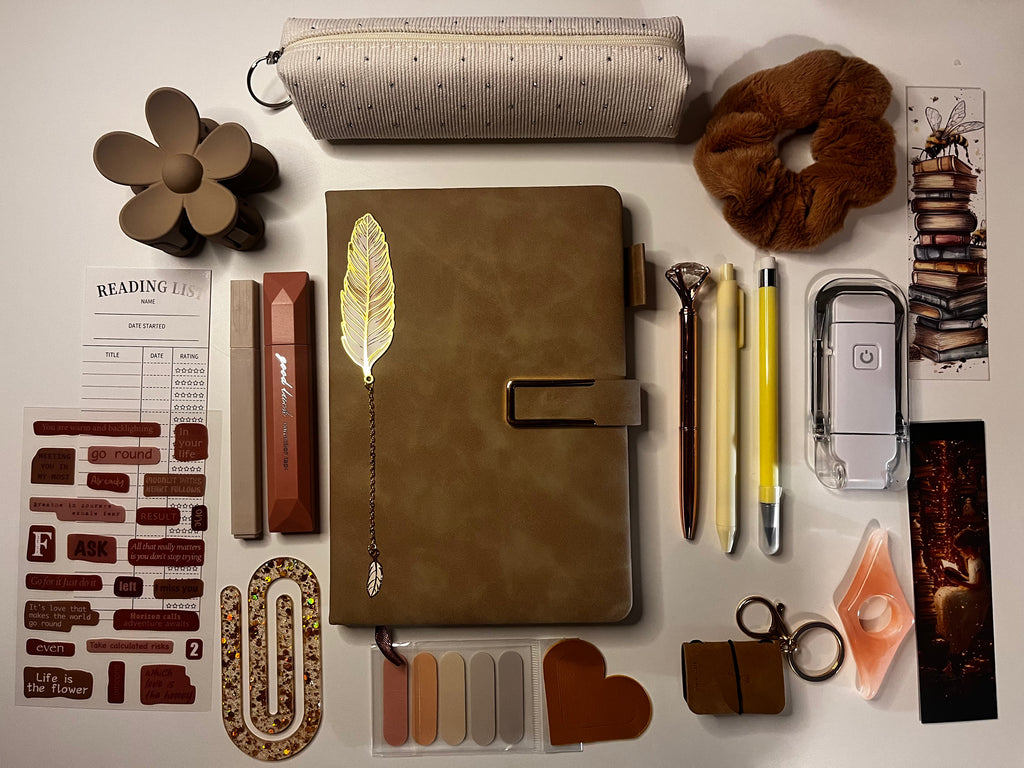 Conjunto cuaderno Marrón