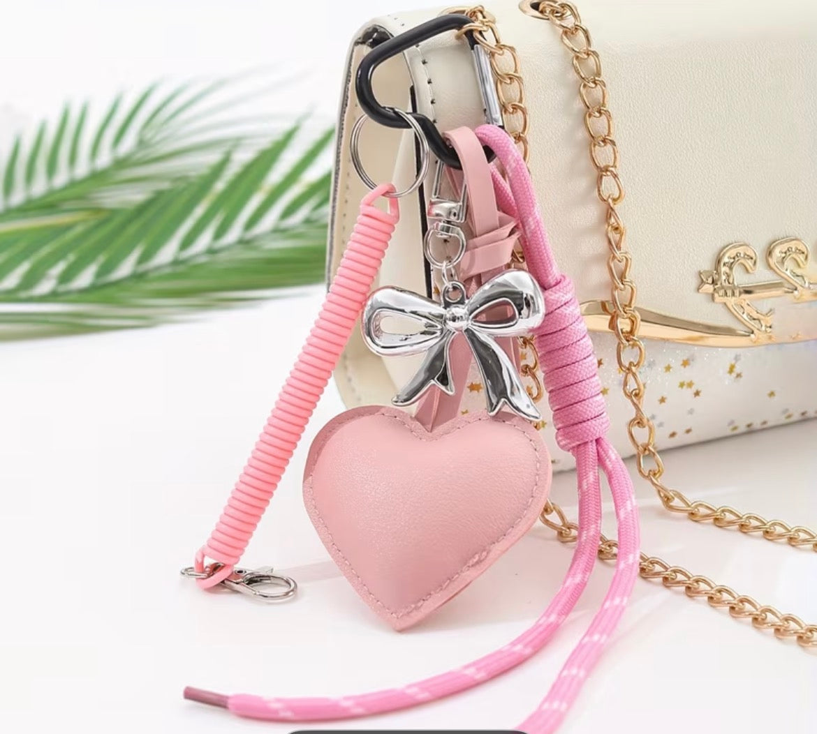 Llavero Corazón Rosa