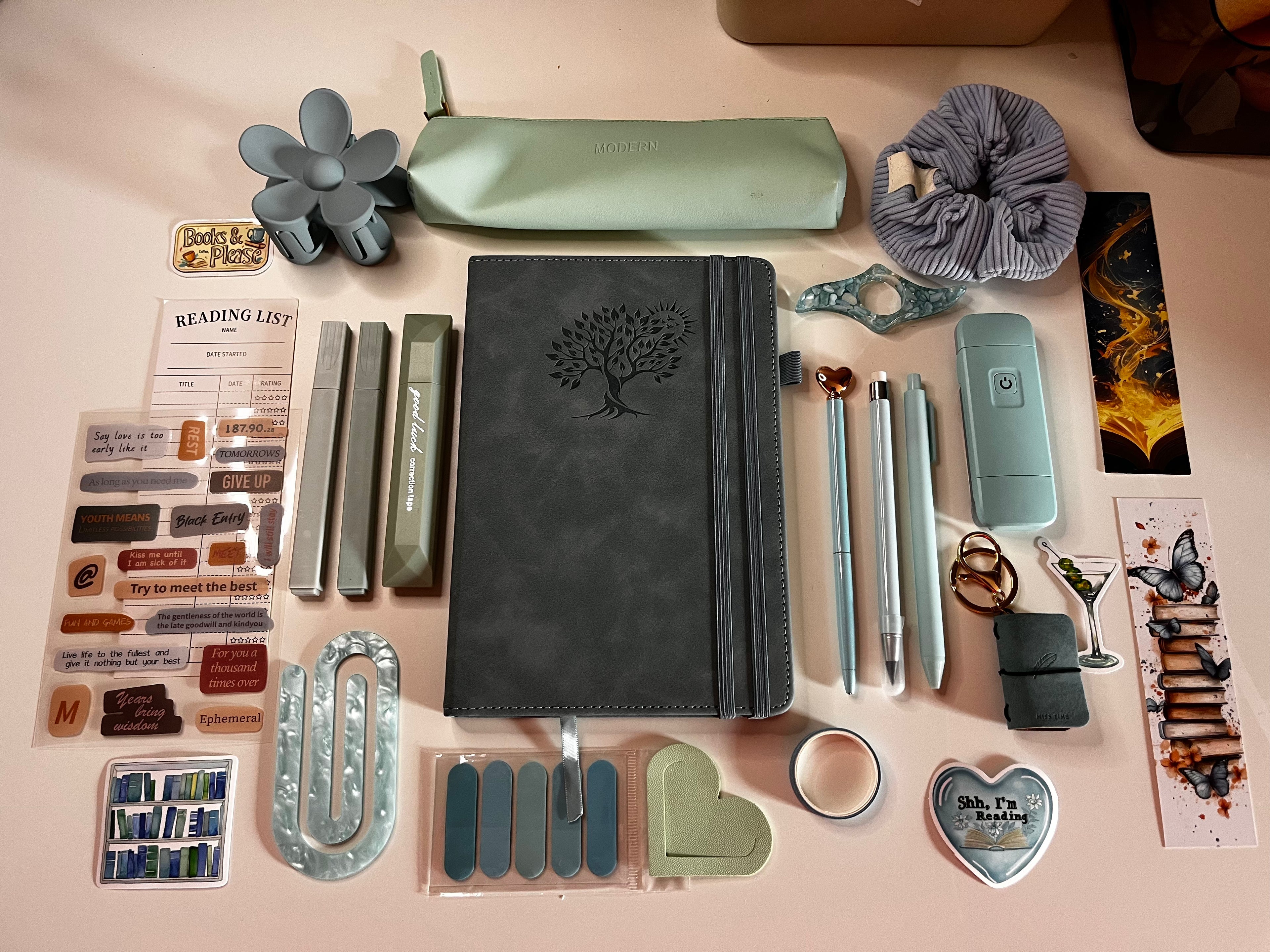 Conjunto cuaderno Turquesa