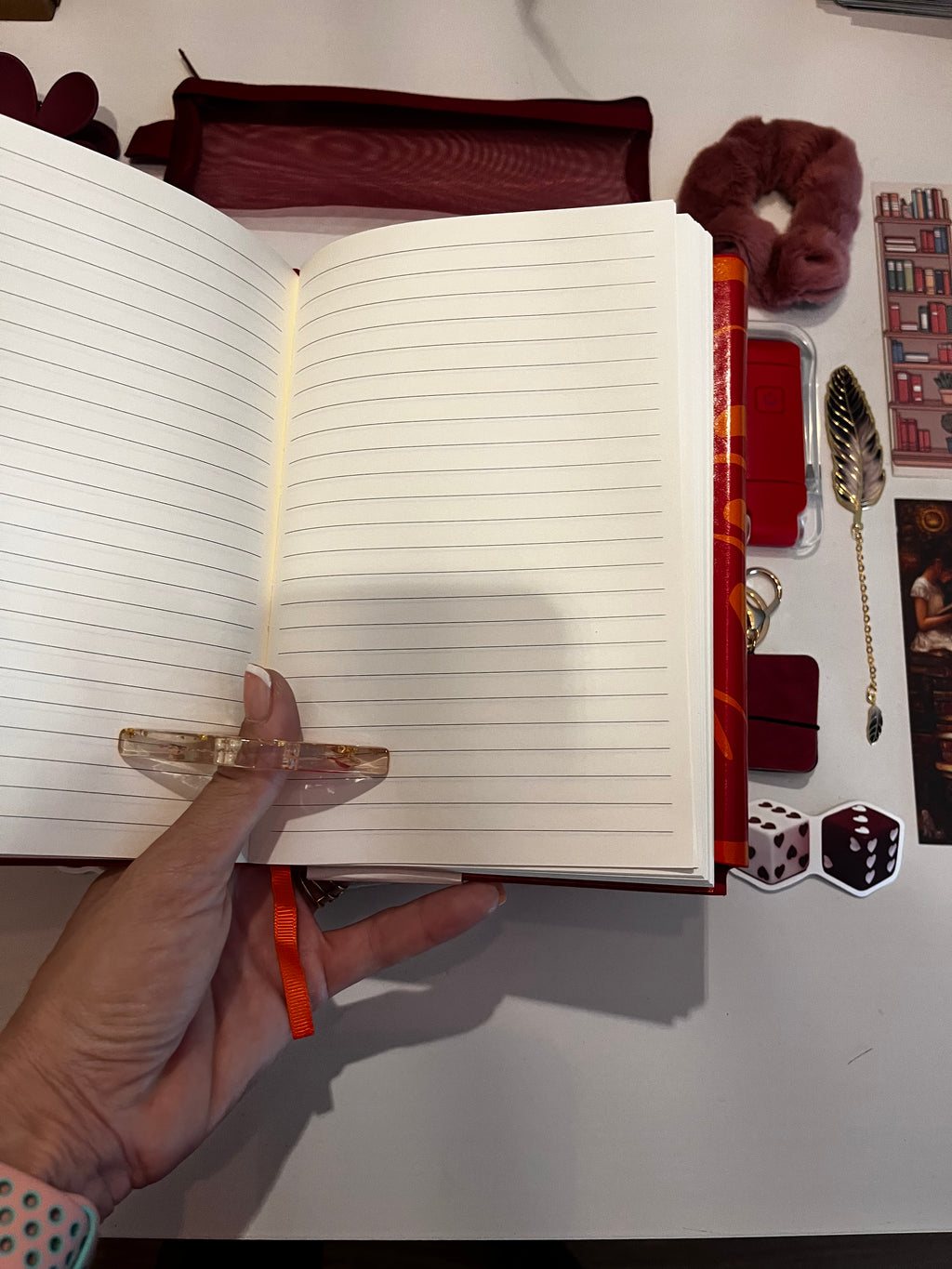 Conjunto cuaderno Verano Rojo