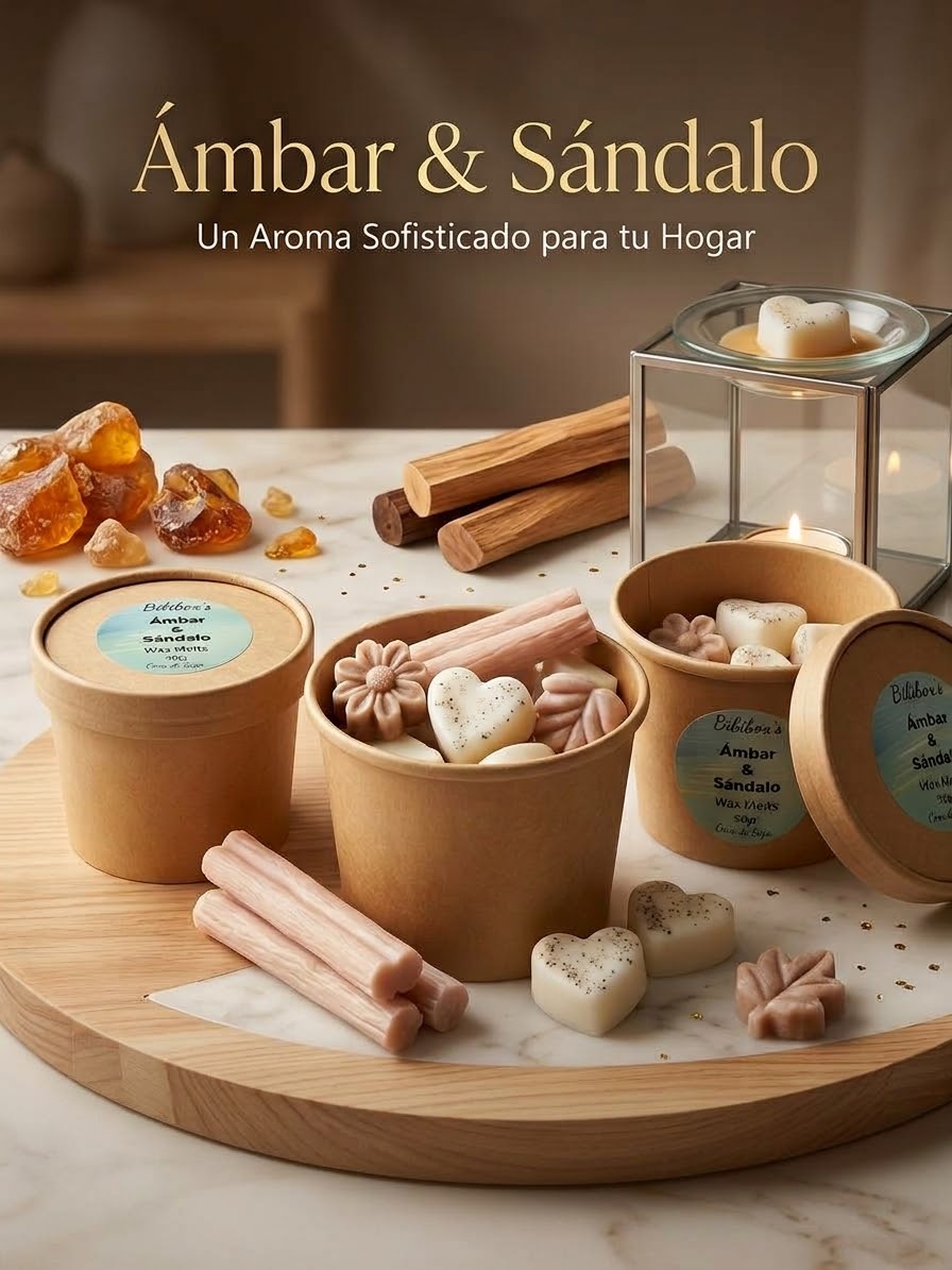 Wax Melts Ambar & Sándalo