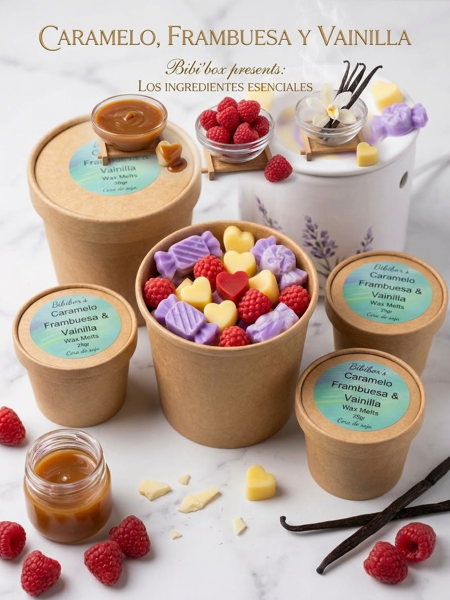 Wax Caramelo, Frambuesa & Vainilla