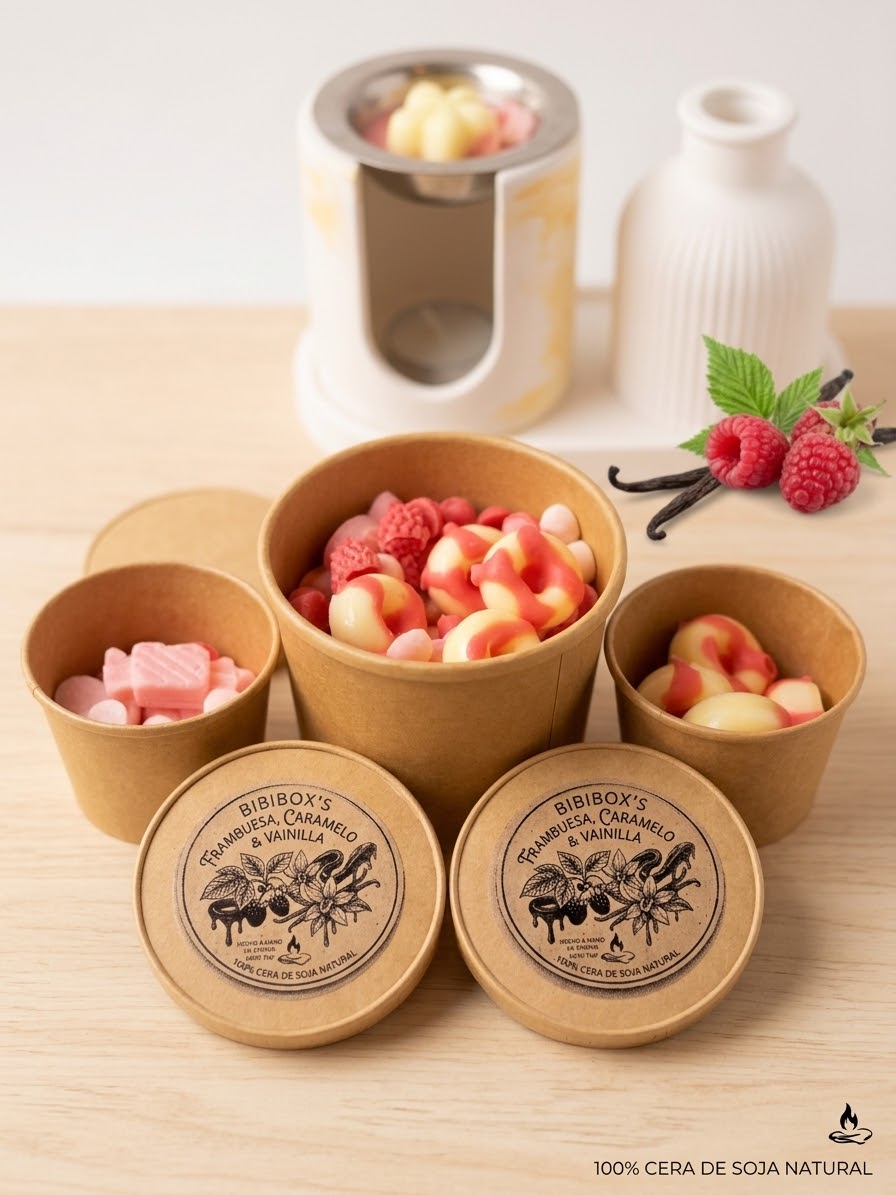 Wax Caramelo, Frambuesa & Vainilla
